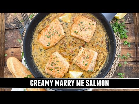 CREAMY Marry Me Salmon | CRAZY Delicious One-Pan Recipe