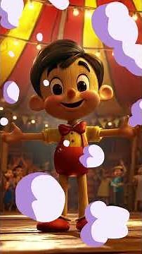The Story of Pinocchio 🌳🪵 #fairytales #shorts #kidsstories