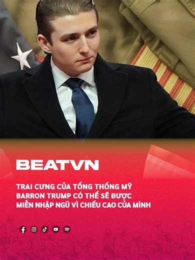 Barron Trump và khả năng miễn nhập ngũ