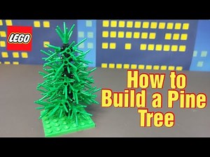 Lego Pine Tree Moc with Instructions.