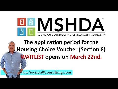 Section 8 housing voucher waitlist opening in 61 Michigan Counties for Low Income Housing