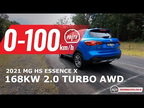 2021 MG HS AWD (2.0T) 0-100km/h & engine sound