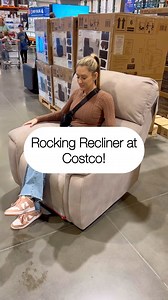 This rocker recliner at Costco is big, plush and so comfortable 🩶! | Costcohotfinds