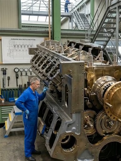 Experienced Supervisor finding fault of heavy engine #machinery #viral #trending #usa