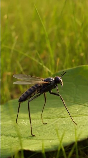 The Graceful Dancer That Hunts on the Ground 🪰 | Dance Fly #dancefly #unique #insects #wildlife