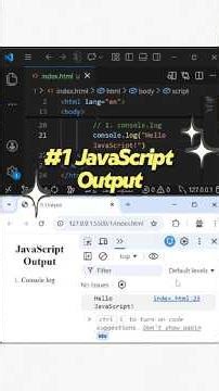 #1 JavaScript Output