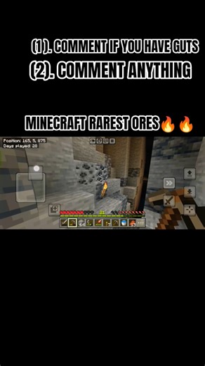 MINECRAFT RAREST ORES🔥🔥#trending #shorts #minecraft