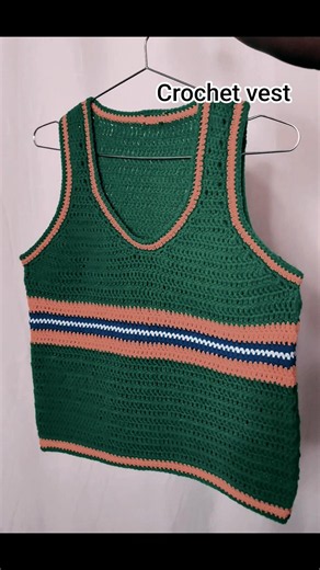 crochet simple vest tutorial now available on my channel #crochet#crochetvest#fashion #ascarcrochets