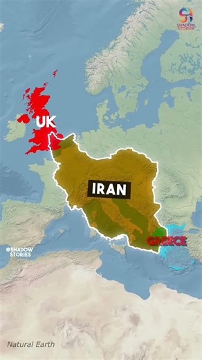Iran Looks Small? This Map Trick Will Shock You 🤯
