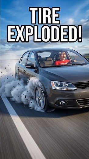 Your Tire Explodes at 120 km/h — DON'T Panic!