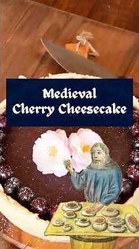 Medieval Cherry & Rose Cheesecake from Italy 🍒 🌹