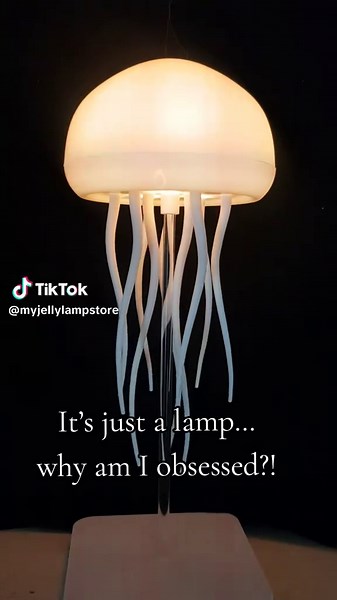 This lamp is doing witchcraft, I swear 🧙‍♂️💡 #obsessed #lamp #witchcraft #peace #fy #fyp #jellyfish