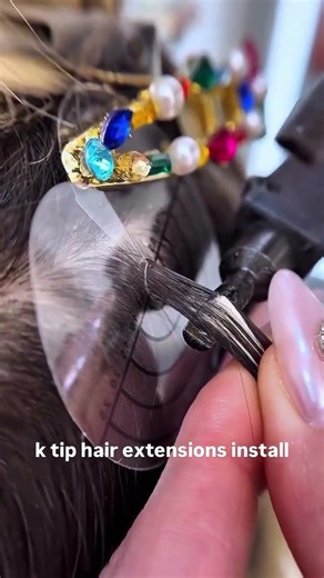 K-Tip Hair Extension Installation Tutorial for Stunning Results #hairtok #hairextensions #ugeathair