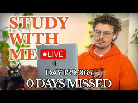 Study With Me LIVE 🚀 1-HOUR — Deep Focus (50/10 Pomodoro) | Cozy UK Rain, No Distractions!