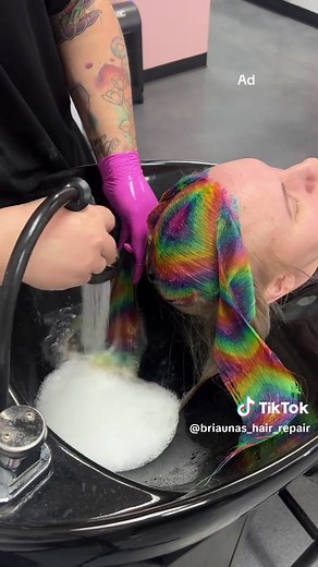 How to Rinse and Maintain Your Vivid Rainbow Hair