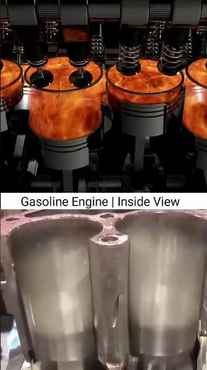 Visualizing Combustion: Inside a Gasoline Engine #engine #automobile #engineering #gasolineengine