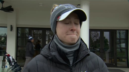 In tough conditions with a high field scoring average, Nelly Korda conquered the elements with an amazing round of 64. 🫡 | Golf Channel