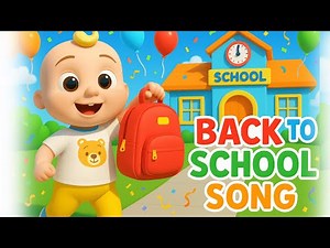 Back to School Song 🎒 | Fun Nursery Rhyme for Kids | Learning & Classroom Song by Cocomelon Style