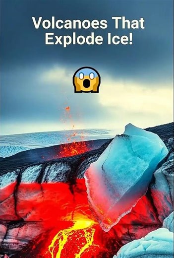 Volcanoes That Explode Ice?! Iceland’s Subglacial Eruption Explained🔥 #shorts