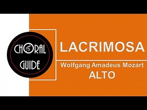 Lacrimosa (Requiem in D minor, K. 626) - ALTO | Mozart