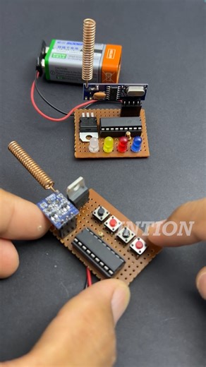 How to make 4 channel RC car #circuits #electronics #electronicsprojects #LED | Intion