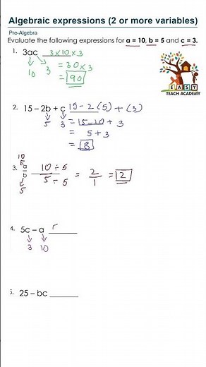 Algebraic Expressions Explained with Examples #algebraicexpressions #algebra #learnmaths