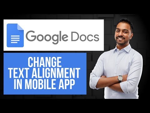 How to Change Text Alignment on Google Docs Mobile | Align Text in Cells