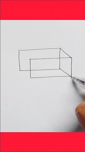 How to Draw a cuboid #drawing #art #3d
