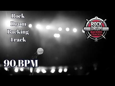 90 BPM Rock Drum Backing Track | Heavy Slow Bounce