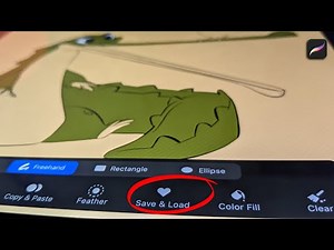 How to use SAVE & LOAD function in Procreate on Ipad Pro