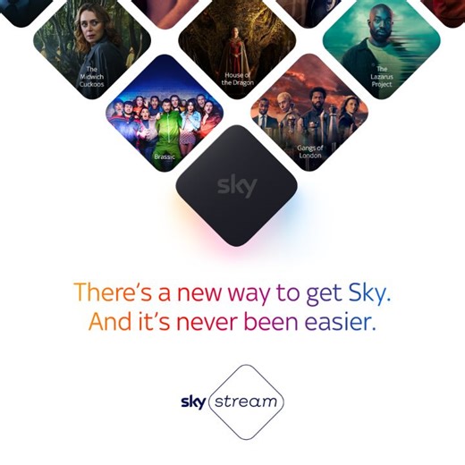 The wait is over ⏰ Discover more about #SkyStream. It’s the new, easy way to get Sky streamed straight to any TV over WiFi. Available now at https://www.sky.com/tv/stream | Sky