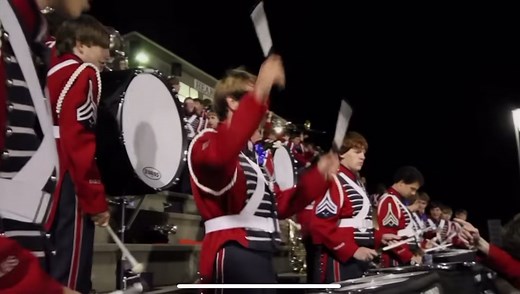 On October 28, 2011 Oak Mountain Highschool band made history by posting their famous “Jig 2” drumline cadence. The cadence featured the solos of many quad drumers and intriged the players world wide. This beat has now become a staple in many marching bands across the world for it’s unique aspect of giving each quad drummer their time to shine! #tenordrums #quaddrums #band #marchingband #highschool