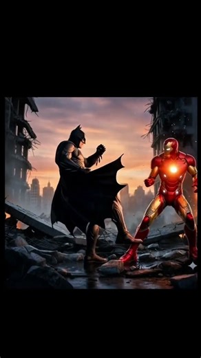 Batman VS Iron Man #batman #ironman ##marvel #dc #shorts #video #animation