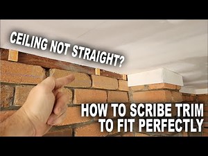 How to SCRIBE trim to fit perfectly on uneven surfaces