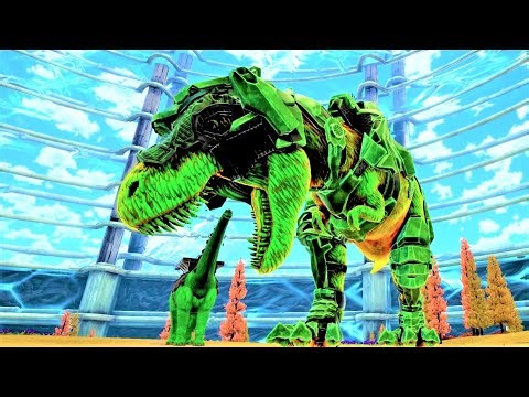 WORLDS LARGEST ALPHA T-REX & TITANOSAUR HYBRID ATLAS! ARK SURVIVAL EVOLVED OMEGA MODDED
