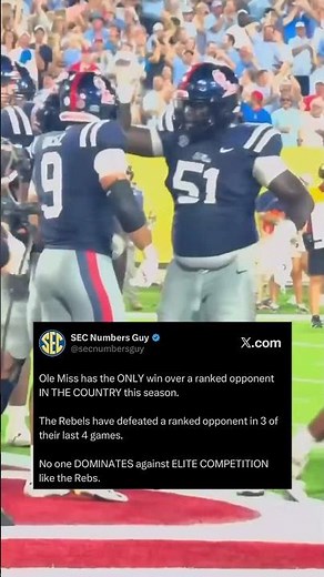 OLE MISS IS THE ONLY TEAM DOING THIS