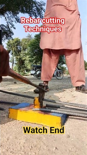 "Oddly Satisfying Steel Bar Cutting & Bending | Pure Metal Craftsmanship 🔥"#shorts
