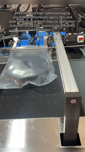 Automated High-Speed Object Packaging Machine in Action