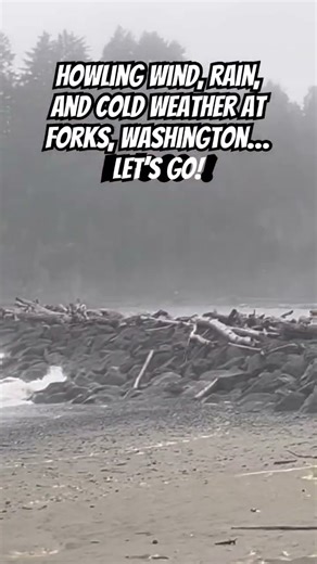 Forks, Washington- the usual weather. #wind #forks #forkswashington #travel #nature #usa #beach