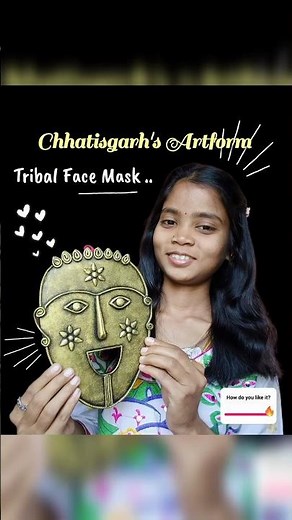 Diy tribal mask craft. 🌿 #diy