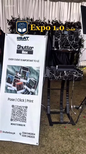 Shutter Box | Photo Booth Rentals on Instagram: "Jiddat Expo 1.0 | IISAT University , made memorable with shutterbox 📸 . . . #photobooth #polaroid #photoboothrentals #gujranwala #giftuniversity"