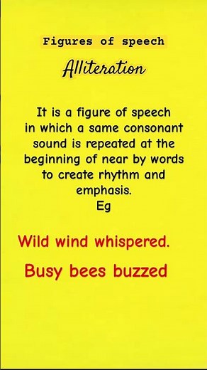 Figures of speech Alliteration #english