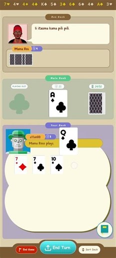 Download Kadi Online Card Game from the Play Store.
