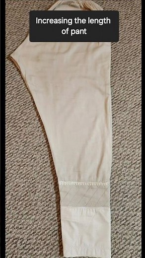 Increasing length of a pant with embroidered border using brother sewing machine SQ9285