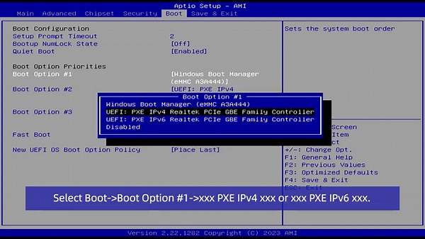 How to enable PXE functionality on MeLE Mini PC.