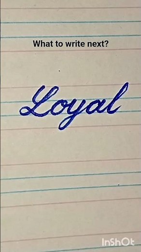 How to Write "Loyal" in Cursive | Handwriting Practice #shorts #howtowrite