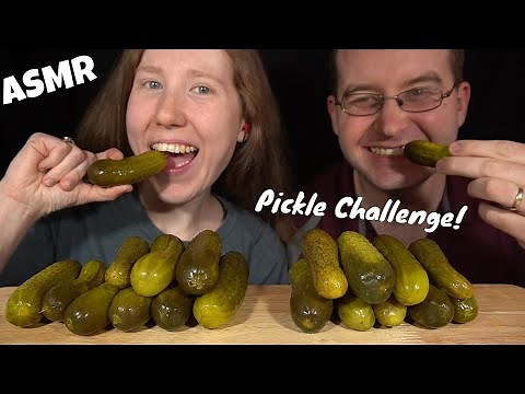 ASMR PICKLE CHALLENGE MUKBANG (With KEVO ASMR!) EATING SOUNDS
