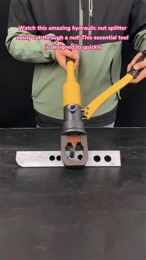 Hydraulic Nut Cutter in Action! The FASTEST Way to Split Seized Nuts & Bolts #tools #diy #technology