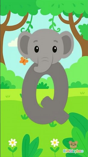 Elephant ABC Song 🐘🔠 | Learn Uppercase Alphabet A-Z | Fun Animal ABC Song for Kids | Bimbleyboo