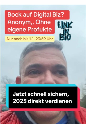 🎄 Letzte Chance aufs Weihnachtsspecial 🎄 Nur noch bis morgen, 01.01. um 23:59 Uhr! Du willst direkt im neuen Jahr durchstarten und dir ein einfaches One-Click-Business aufbauen? Dann ist das hier deine Gelegenheit 💻✨ ✅ Ideal für Anfänger & Fortgeschrittene ✅ Perfekt für den Einstieg ins Affiliate-Marketing ✅ Klarer Plan, kein Technik-Chaos ✅ Einfacher geht’s wirklich nicht 👉 Jetzt schnell zuschlagen 🔗 Link in der Bio #YourLaptopLifestyle #AffiliateMarketing #OnlineBusinessStart #Profitbuddi